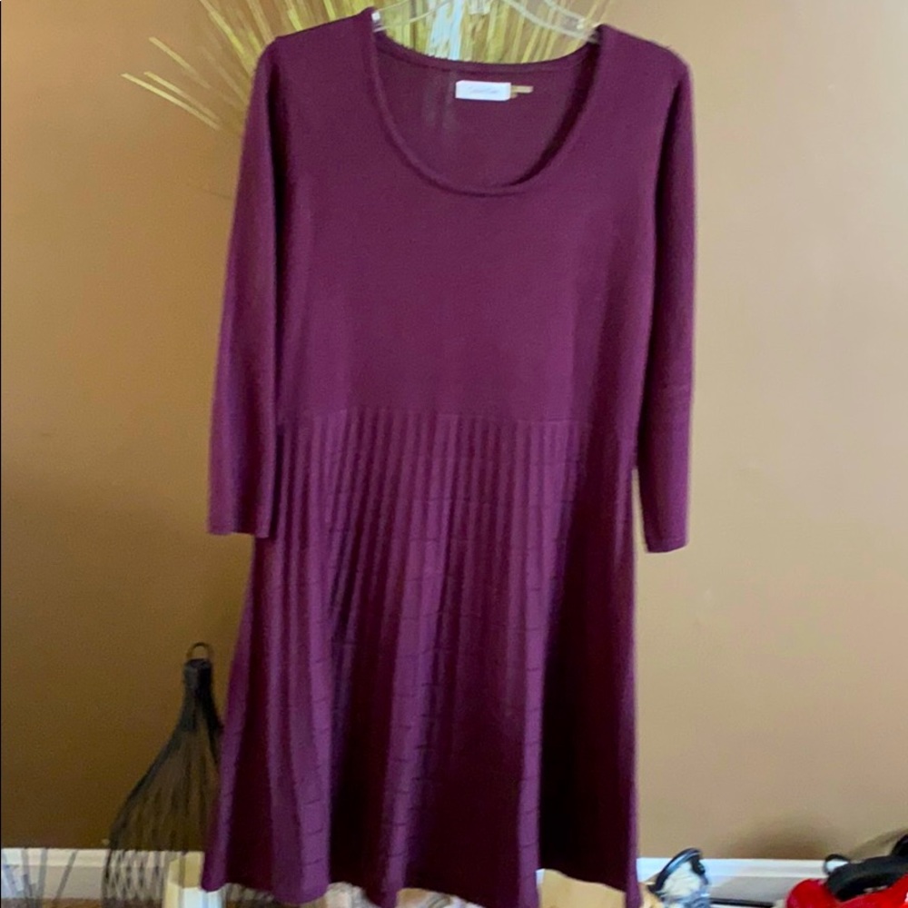 🍒 Calvin Klein Purple sweater dress